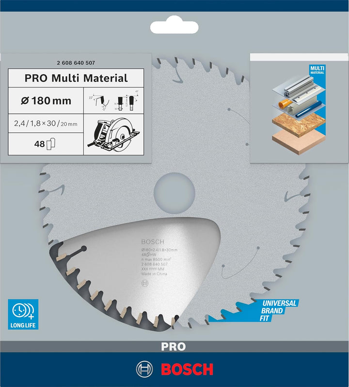 Bosch Accessories Bosch Professional 1x Kreissägeblatt Multi Material (für Multimaterial, Sägeblatt