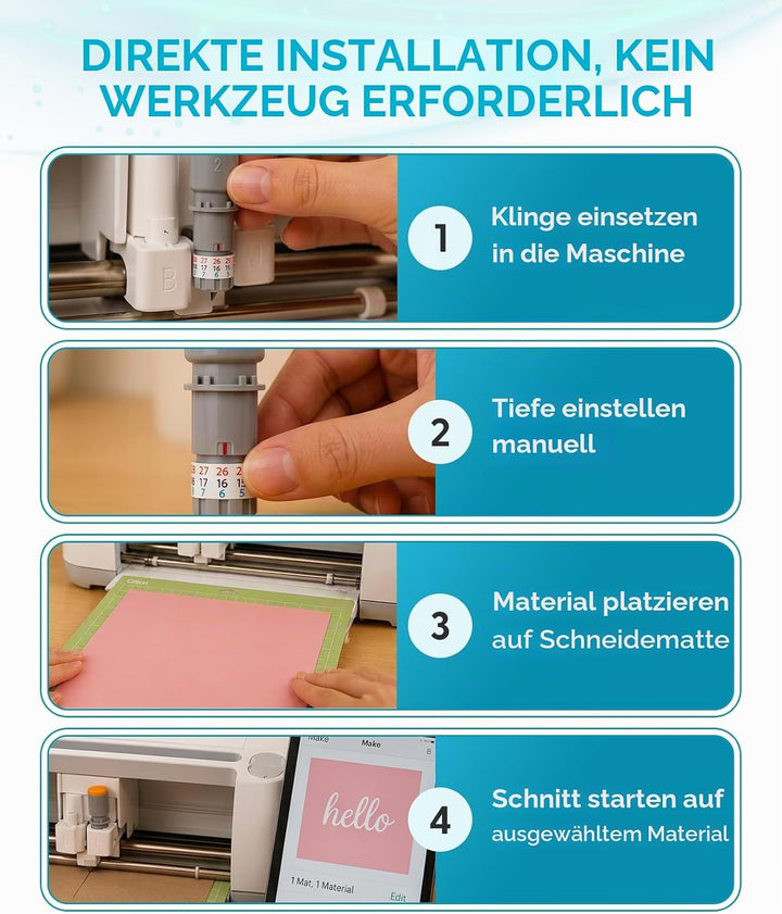 Silhouette America Silhouette 3 mm Kraft Klinge nur für Cameo 4, Grau, Grau