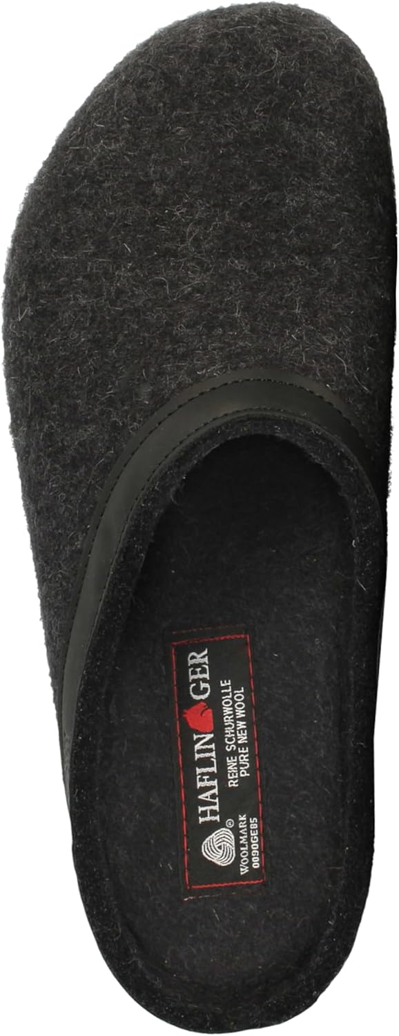 HAFLINGER Damen Hausschuhe Slipper Torben Hausschuh Textil Gemütlich Puschen uni torben-hausschuh-wo