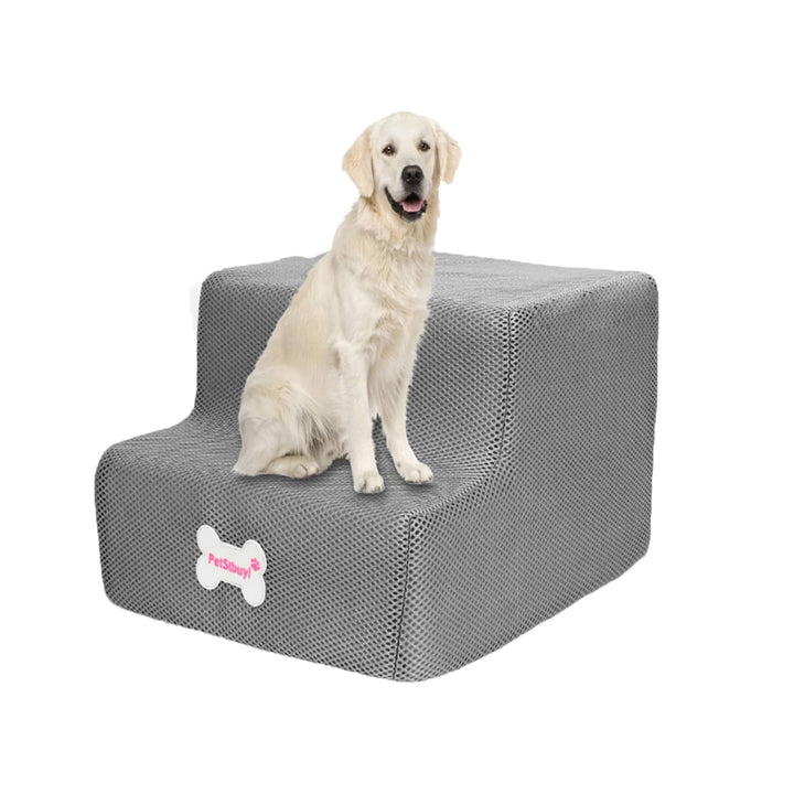 2-stufige Hundetreppe für Hochbett und Couch, 20cm hoch für Hunde, breitere Haustiertreppe für klein