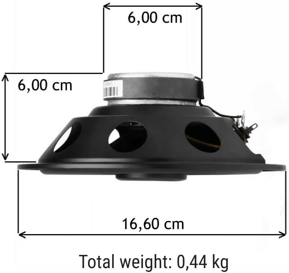 2 Lautsprecher kompatibel mit JBL STAGE1 621 Koaxial 2-Wege 6,5" 16,50 cm 165 mm 35 Watt RMS 175 Wat