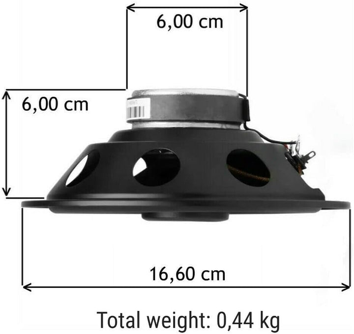 2 Lautsprecher kompatibel mit JBL STAGE1 621 Koaxial 2-Wege 6,5" 16,50 cm 165 mm 35 Watt RMS 175 Wat