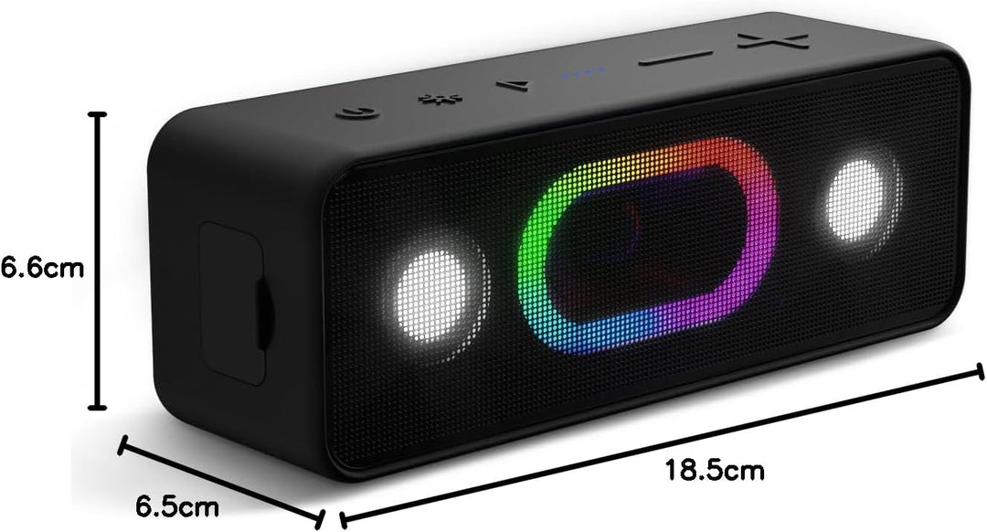 OHAYO tragbarer Bluetooth-Lautsprecher: 24 Stunden Spielzeit, IPX6 wasserdicht, 24 W Stereoklang, 5