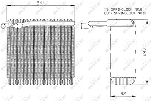 NRF 36027 Verdampfer, Klimaanlage