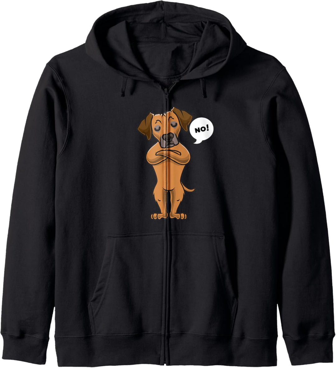 Sturer Rhodesian Ridgeback Hund Kapuzenjacke