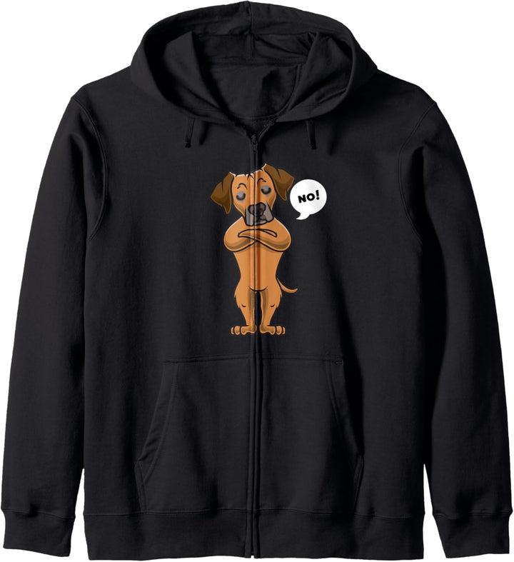 Sturer Rhodesian Ridgeback Hund Kapuzenjacke