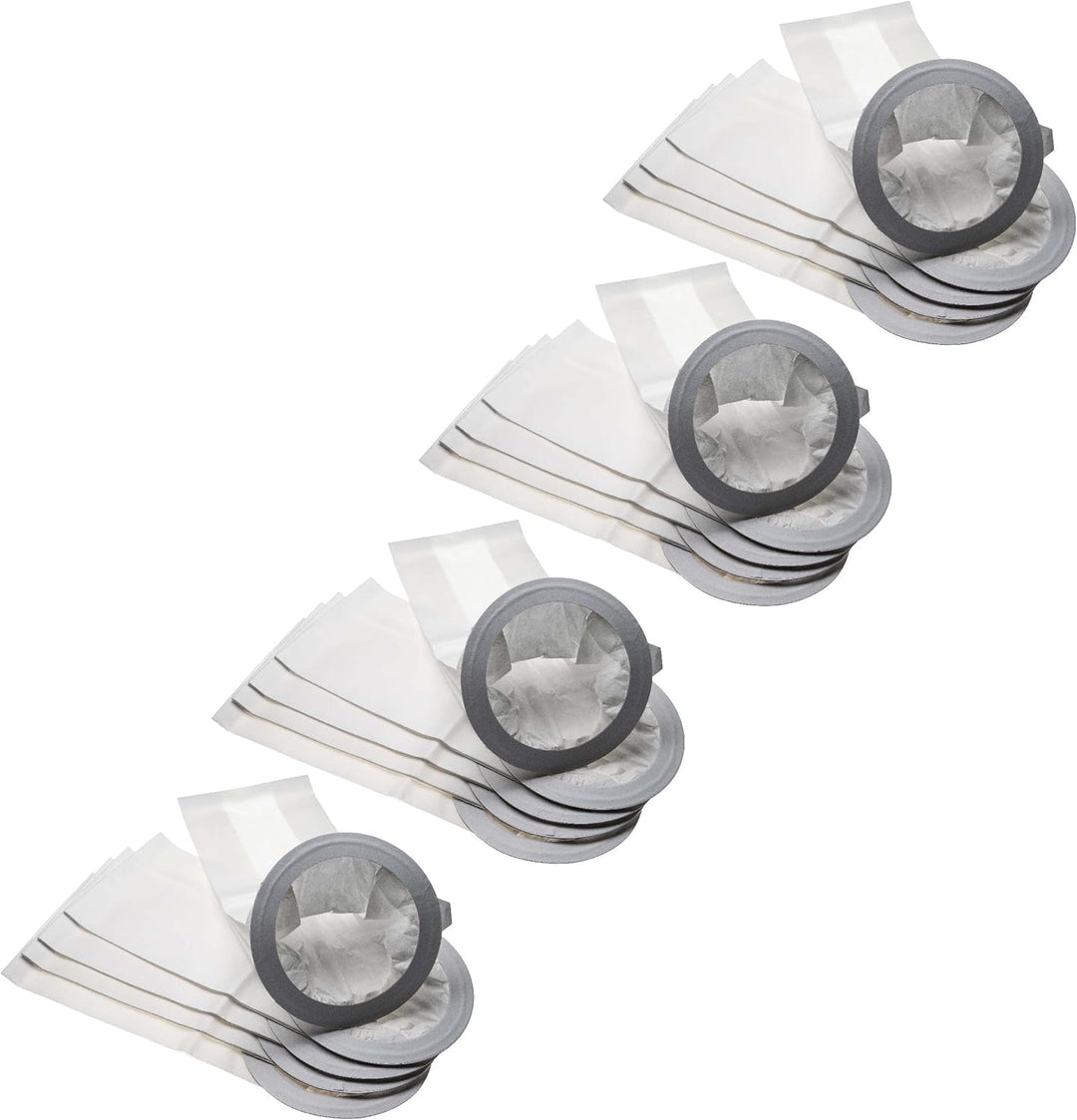 vhbw 20x Staubbeutel kompatibel mit Advance Adgility 10XP Staubsauger - 23cm x 20cm Grau Weiss