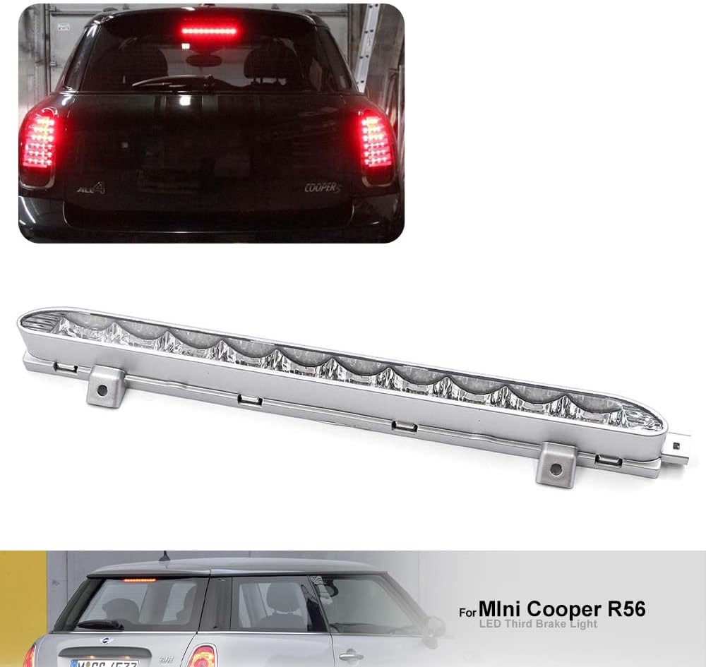 NSLUMO Chrome Linse Rote Drei Bremsleuchte Hochmontage Licht Für R56 Cooper CooperS R60 Landsmann 20