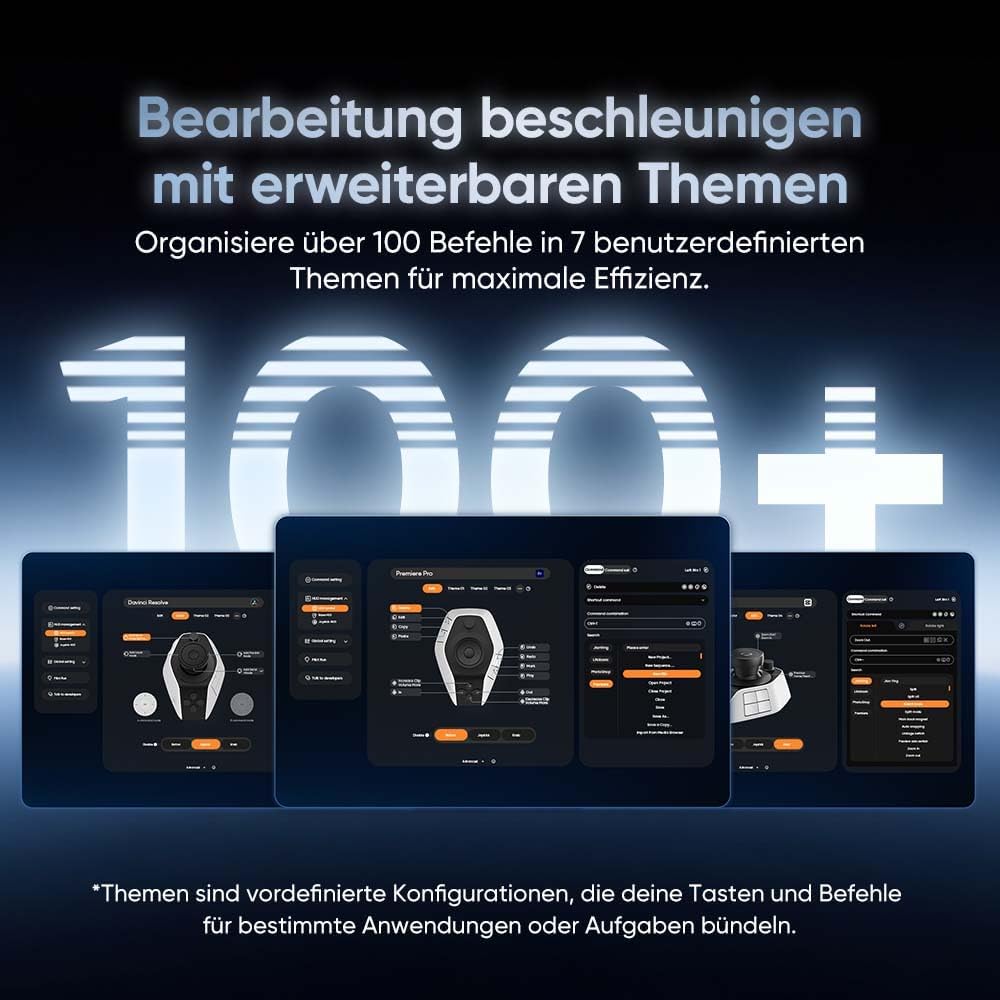 XPPen Pilot Pro Kreativ-Konsole, Pro Bluetooth-Controller für Grafikdesign, Video- und Fotobearbeitu