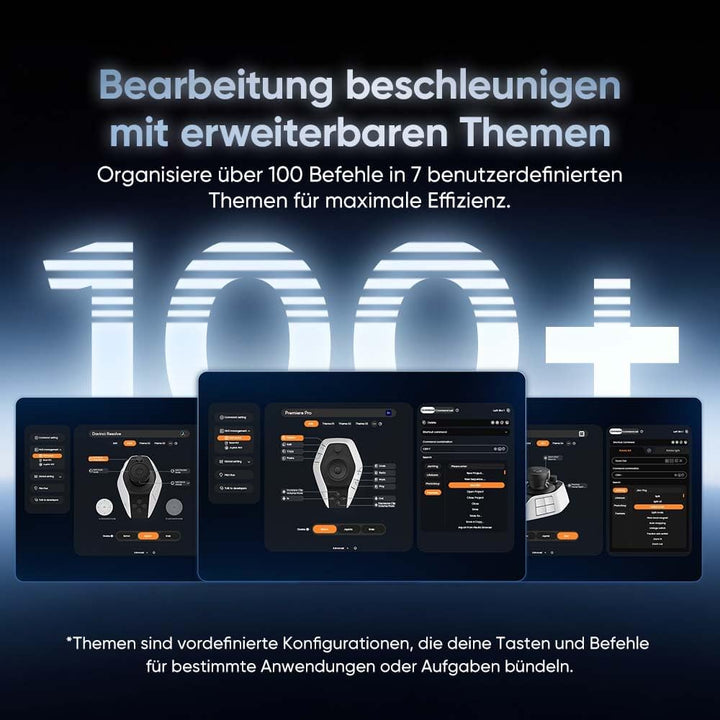 XPPen Pilot Pro Kreativ-Konsole, Pro Bluetooth-Controller für Grafikdesign, Video- und Fotobearbeitu