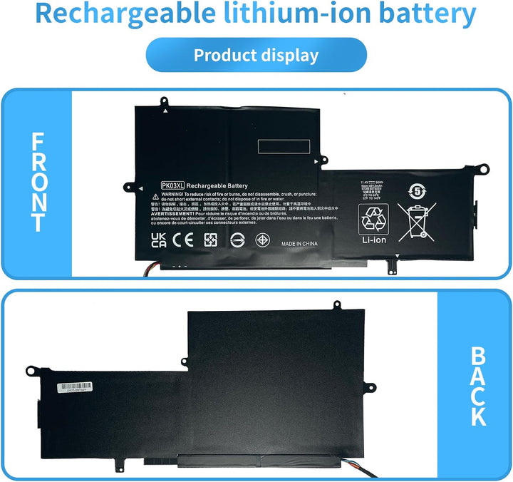 PK03XL HSTNN-DB6S TPN-Q157 789116-005 788237-2C1 Laptop Batterie Ersatz für HP Spectre Pro X360 G1 G