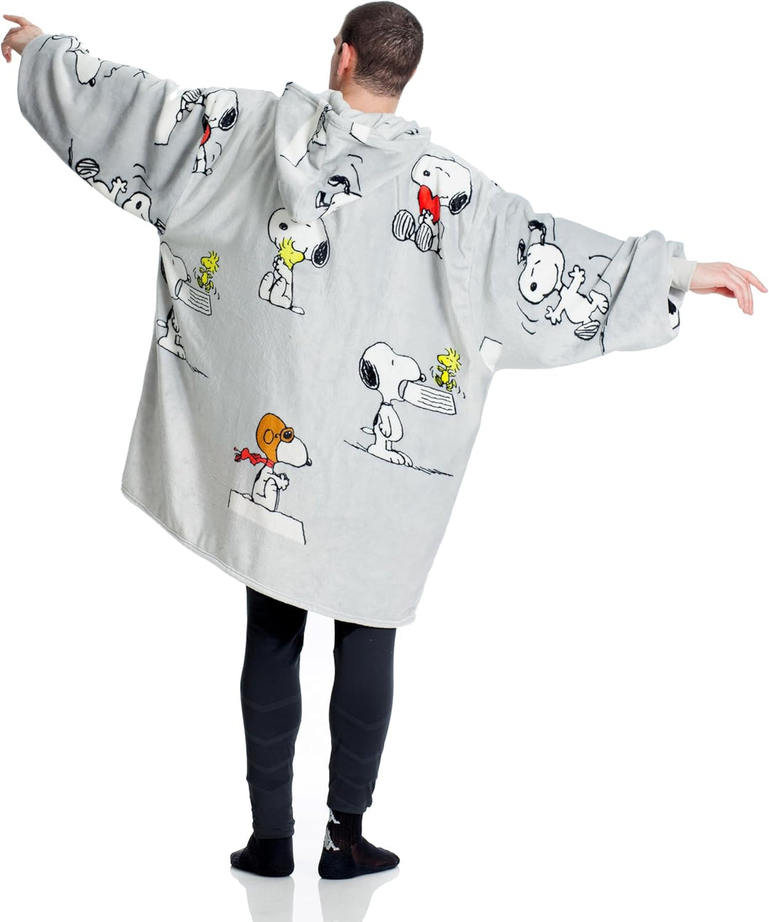 Kanguru Snoopy, Decke mit Ärmel Hoodie Ärmelndecke zum Anziehen, SNOOPY