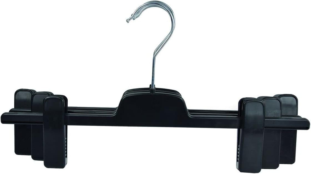 Hosenbügel CL Hosenspanner 10 Stück Kleiderbügel Kunststoff 40 cm | rutschfeste gummierte und verste
