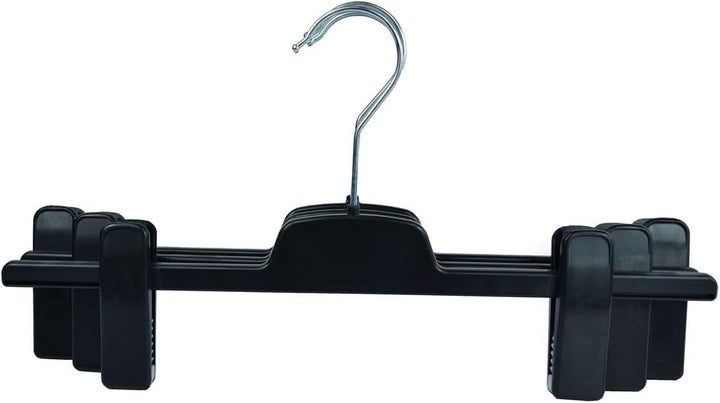 Hosenbügel CL Hosenspanner 10 Stück Kleiderbügel Kunststoff 40 cm | rutschfeste gummierte und verste