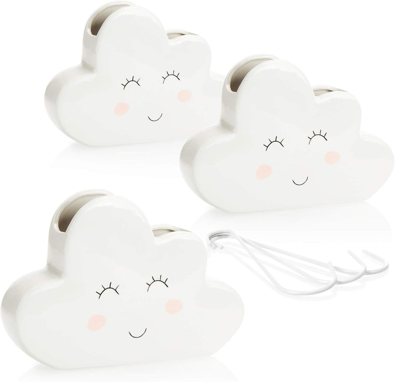 com-four® 3x Luftbefeuchter Heizung - Heizkörper Luftbefeuchter "Wolke" - Heizung Wasserverdunster a