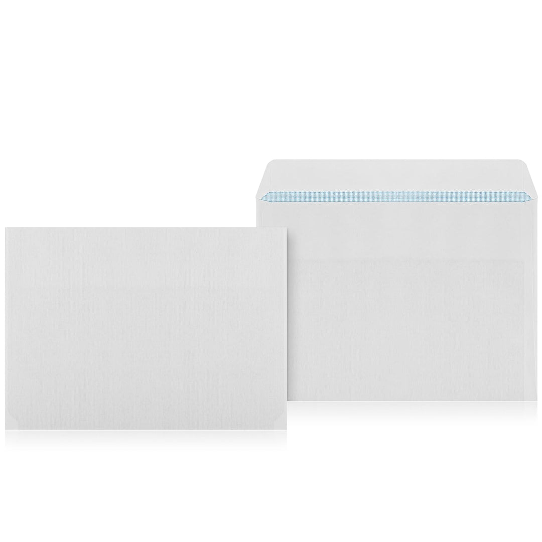 1000 Briefumschläge C6 Weiss, haftklebend, ohne Fenster, 75g/m² | Diskreter Versand, blickdichter In