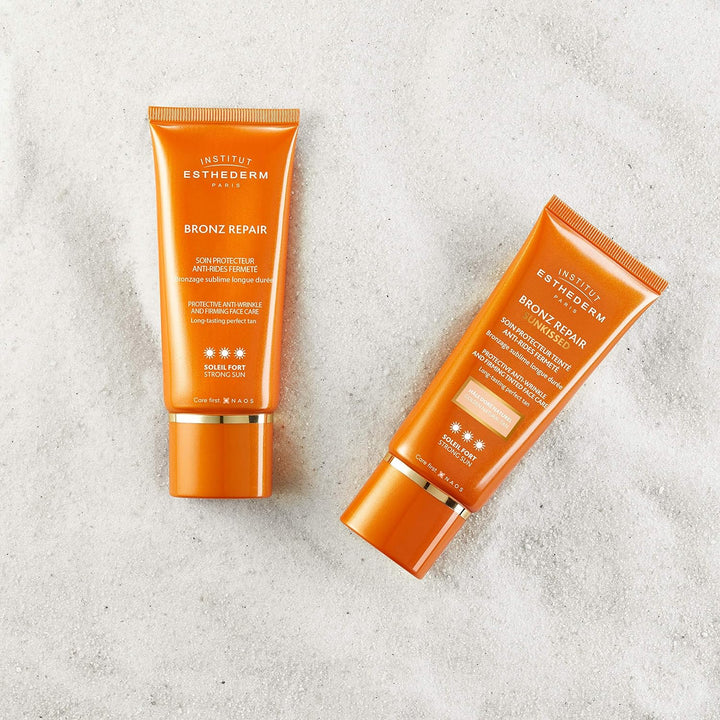 Institut Esthederm Bronz Repair Soin Schützer Teinté Anti-rides Fermeté Soleil Fort 50ml