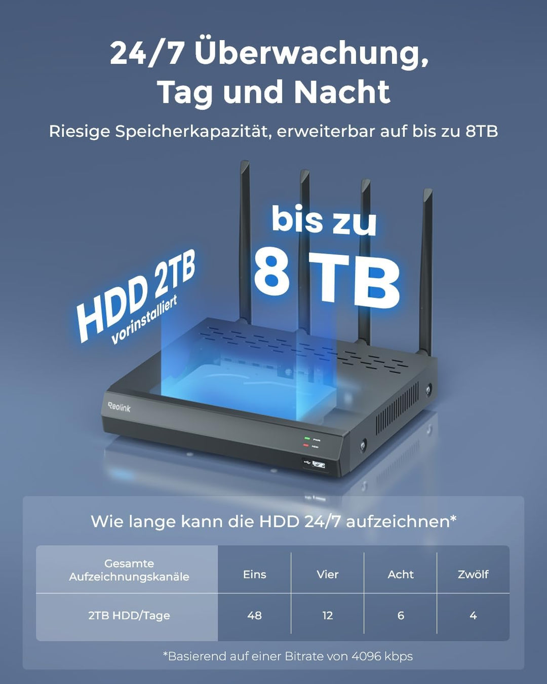 Reolink 4K 8MP Wi-Fi 6 PTZ Überwachungskamera Aussen mit Dual-Objektiv, Auto-Tracking-Zoom, 30m Farb