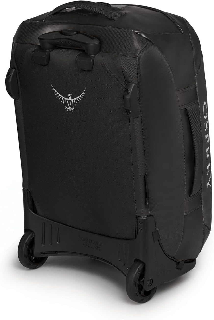 Osprey Unisex – Erwachsene Rolling Transporter 40 Duffel Bag Einheitsgrösse Schwarz, Einheitsgrösse