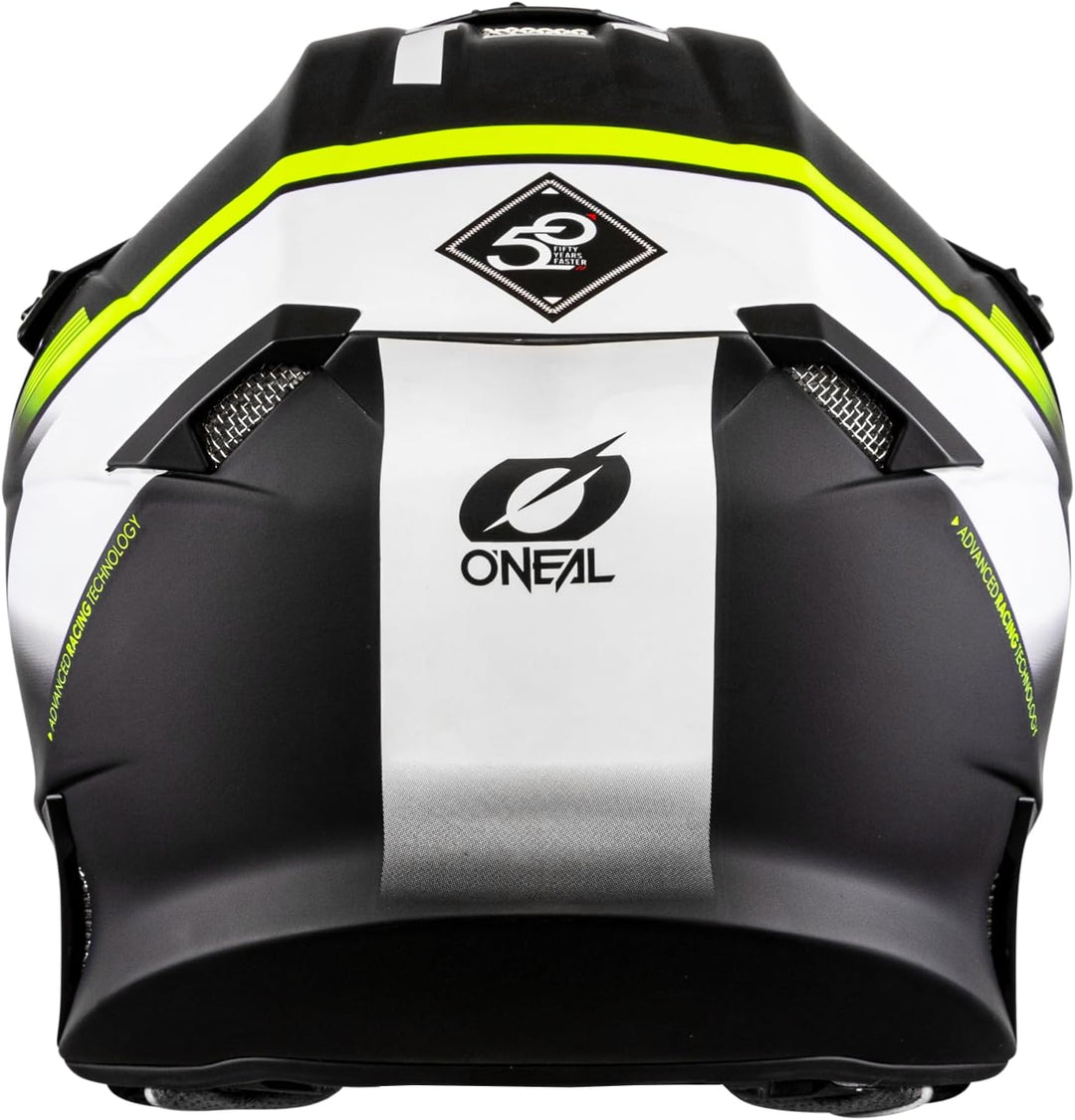 O'NEAL 10SRS Hyperlite Helm, Black/Neon Yellow