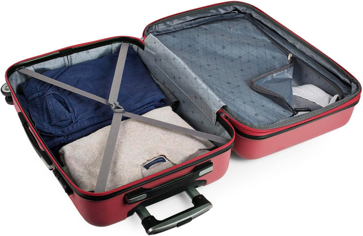 ITACA - Koffer Set Mit Rollen In Gross Für Reisen - Reisekoffer Set Aus Robuster Hartschalenkoffer-S