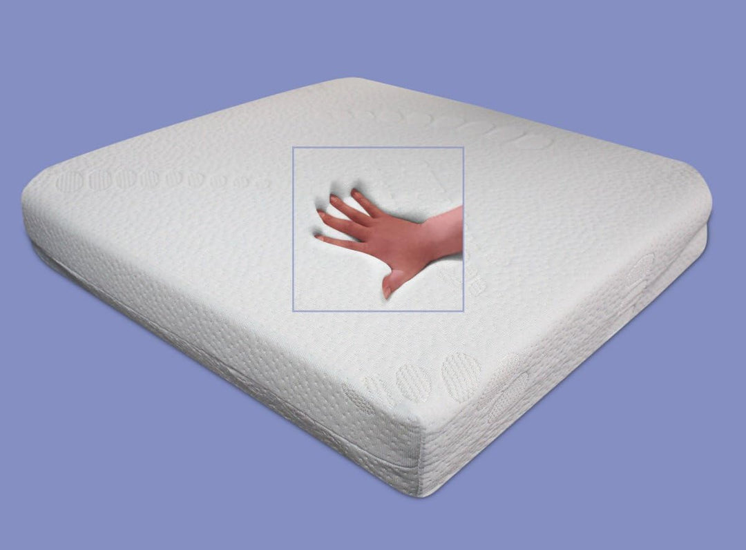 Viskoelastisches Sitzkissen viscoelastisches Anti Dekubitus Sitzpolster 40 x 40 x 10 cm WEIss Memory