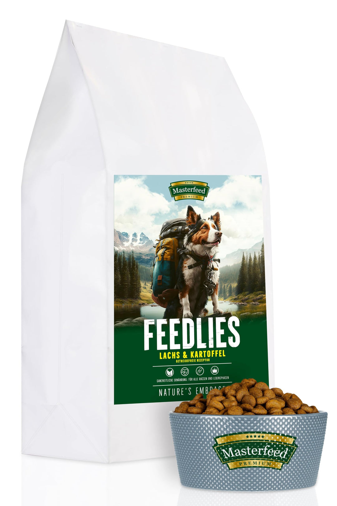 Masterfeed Feedlies für Aktive Hunde, Hundefutter für Ausgewachsene Hunde (Adult) Aller Rassen, Getr