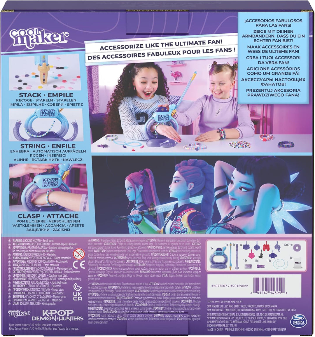 Cool MAKER K-Pop Demon Hunters Heishi Armband-Studio ‒ Armband-Bastelset für Kinder, DIY Schmuckset