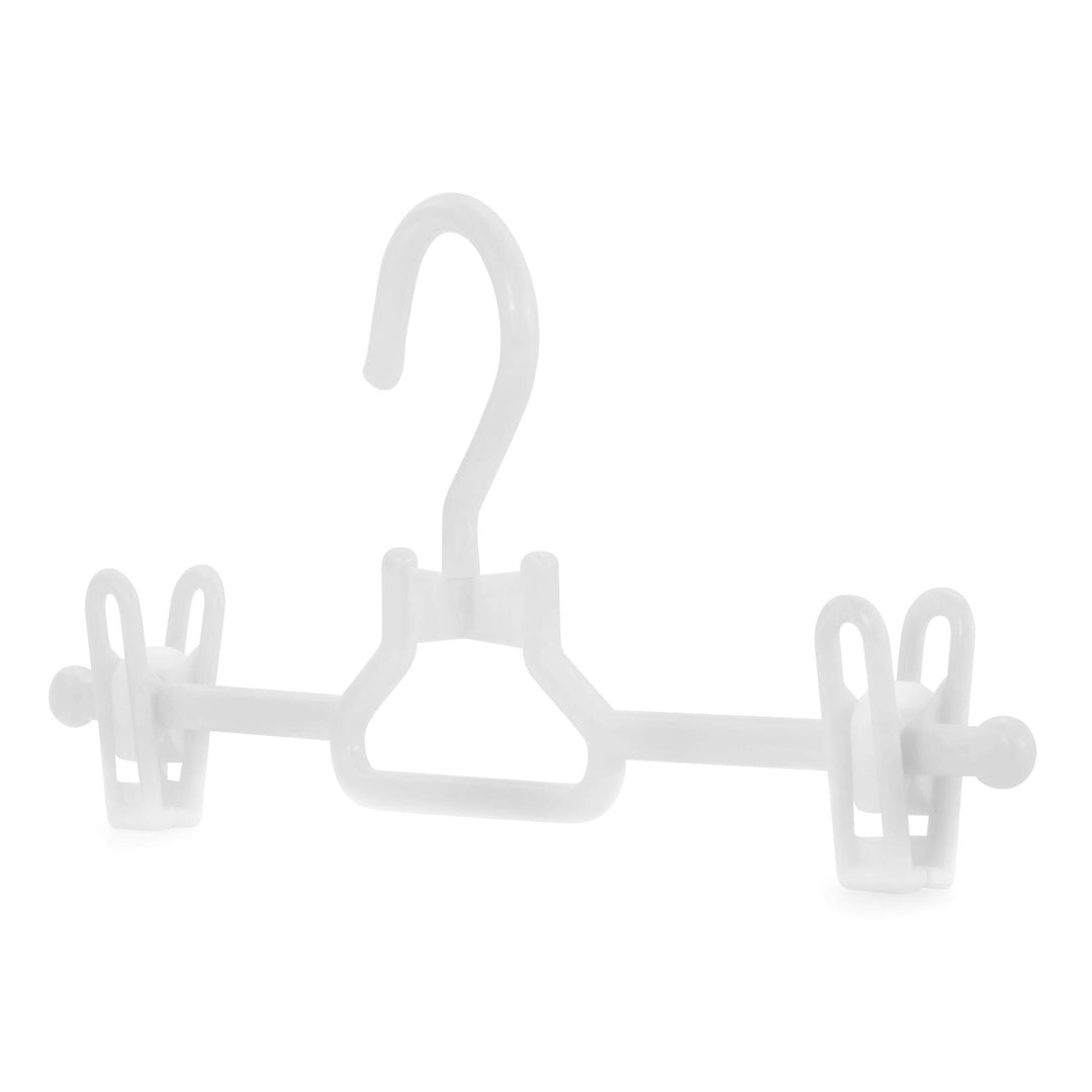 HANGERWORLD Kleiderbügel für Kinder, Kunststoff, 30 cm, Weiss, 20 Stück