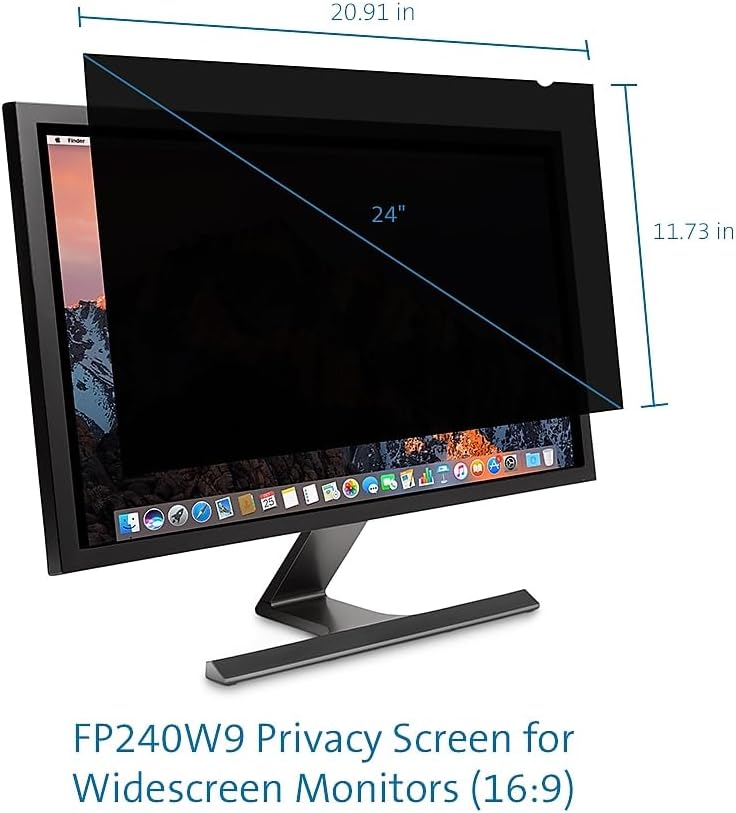 Kensington K52795WW FP240W9 Blickschutzfilter (für 24 Zoll Monitore, 16:9 Bildformat) 24"/61cm (16:9