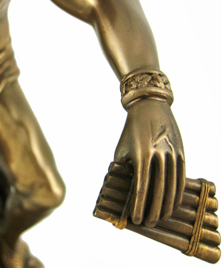 Greek God Hermes Bronzed Finish Statue Mercury Luck by Pacific Giftware
