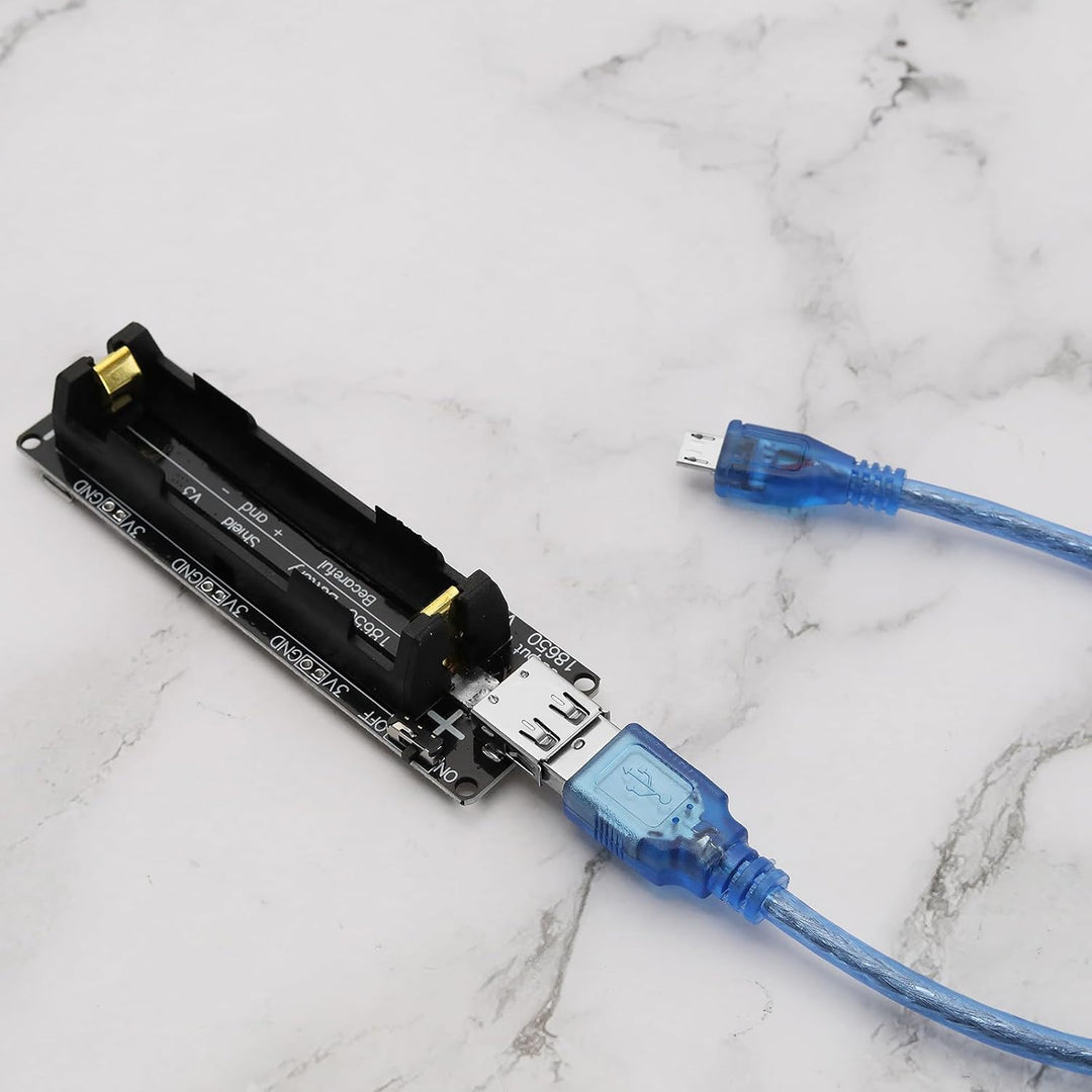 2 Satz 18650 Lithium Li-Ionen Akku Erweiterungsschild 5V-3V Micro USB Modul 600mA 3V/1A 5V/3A mit La
