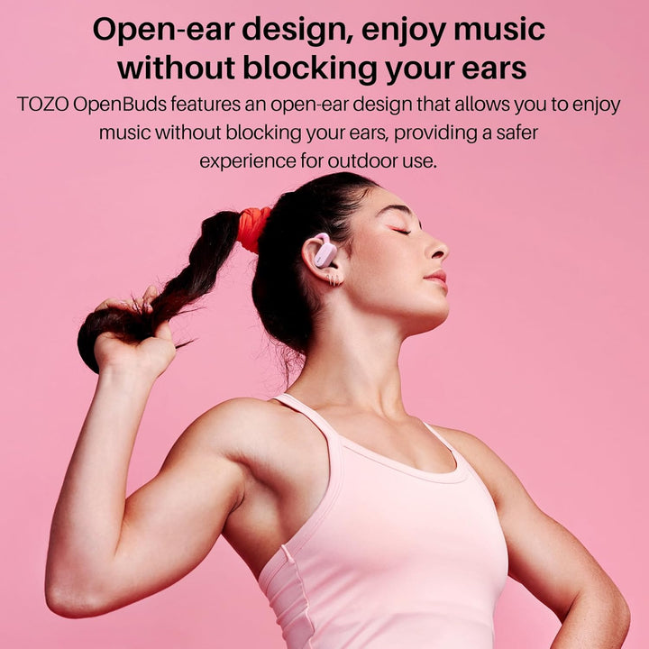 TOZO O2 Open Ear Kopfhörer 5.3 Bluetooth Kopfhörer mit DSP Noise Cancelling, 42 Std Kabellose Kopfhö