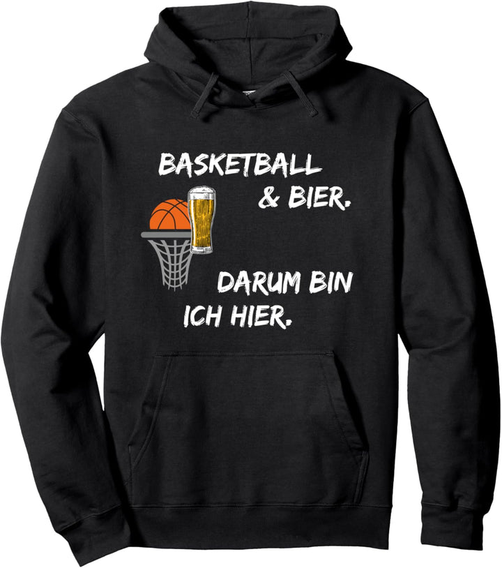 Basketball Spruch Bier Lustig Trikot Korbball Kleidung Spiel Pullover Hoodie
