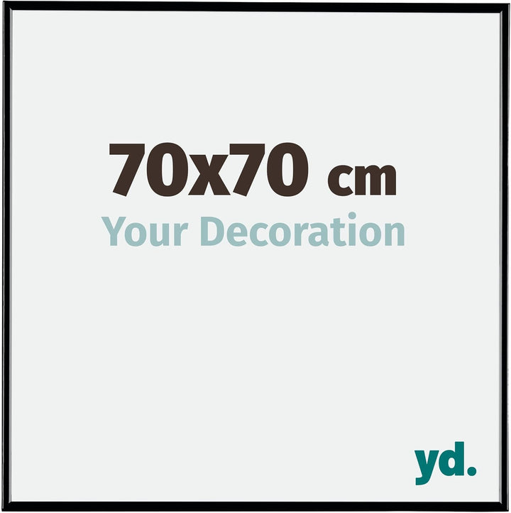 yd. Your Decoration - Bilderrahmen 70x70 cm - Bilderrahmen aus Kunststoff mit Acrylglas - Antireflex