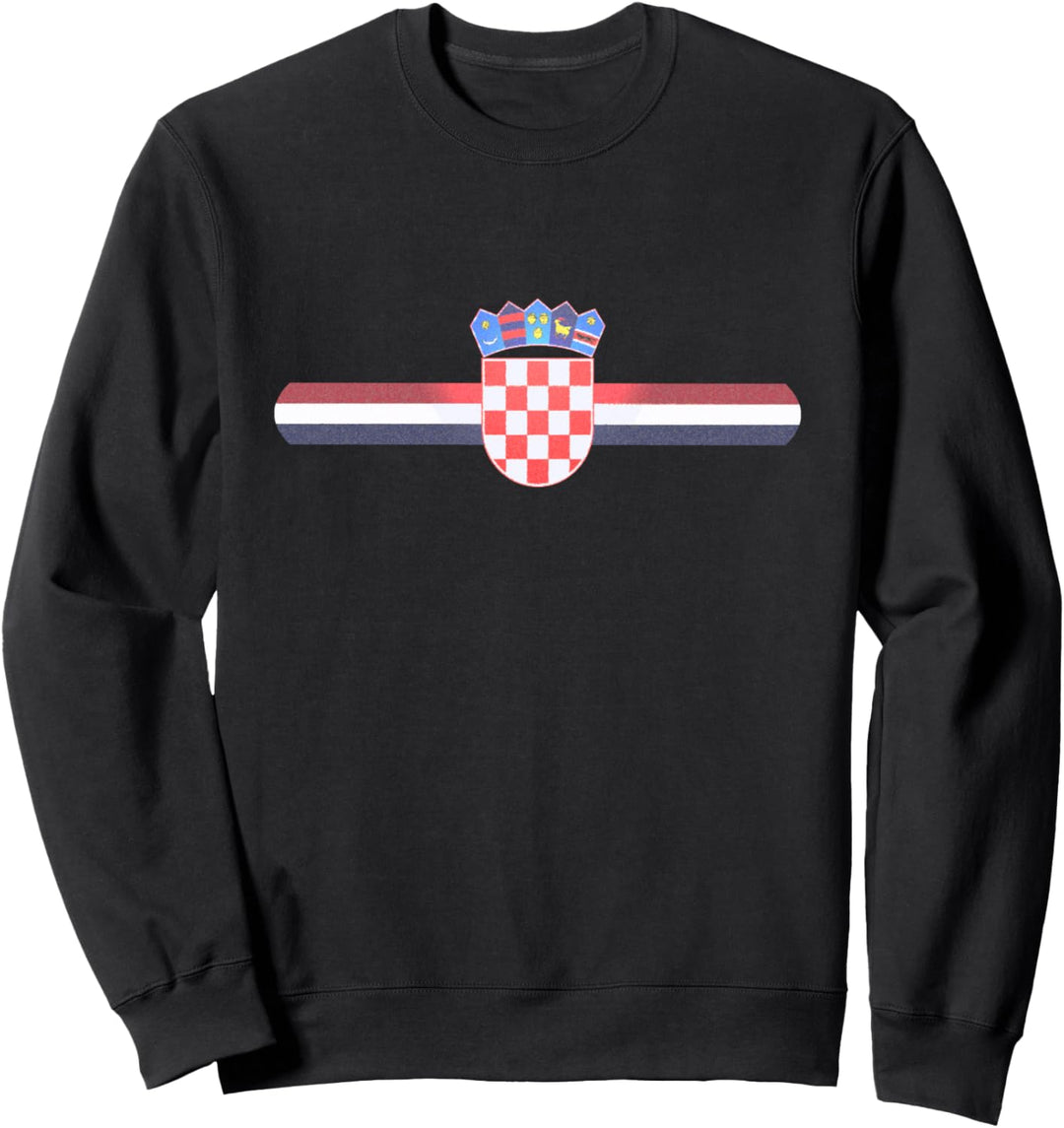Kroatische Nationalstolz kroatische Flagge und Emblem Sweatshirt