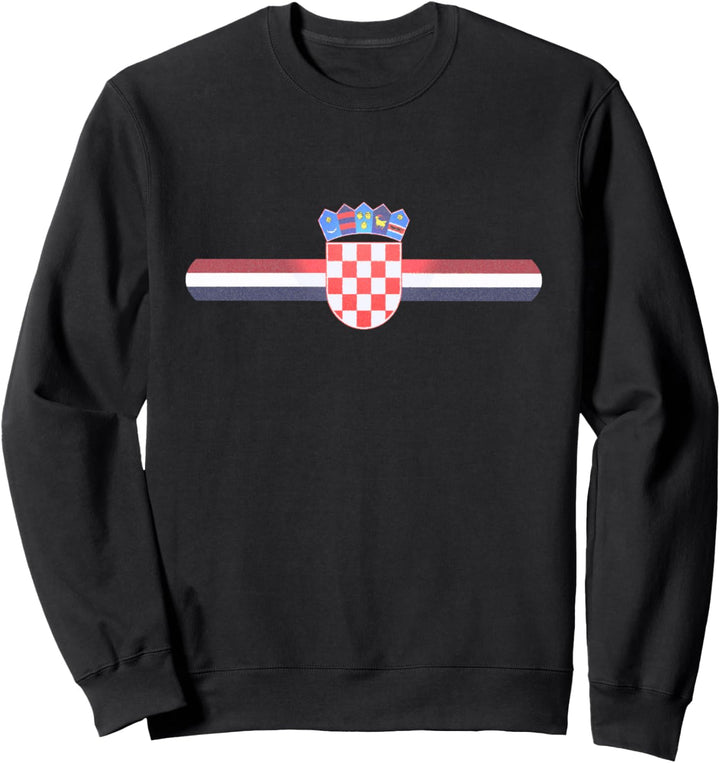 Kroatische Nationalstolz kroatische Flagge und Emblem Sweatshirt
