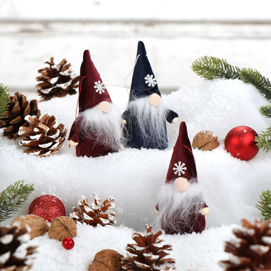 com-four® 12x Premium Weihnachtsmann-Anhänger 12cm - Deko für den Weihnachtsbaum, Christbaum-Figuren