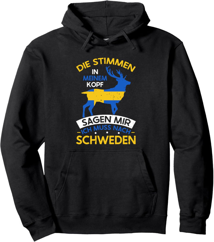 Ich muss nach Schweden, Urlaubszubehör für Urlauber Pullover Hoodie