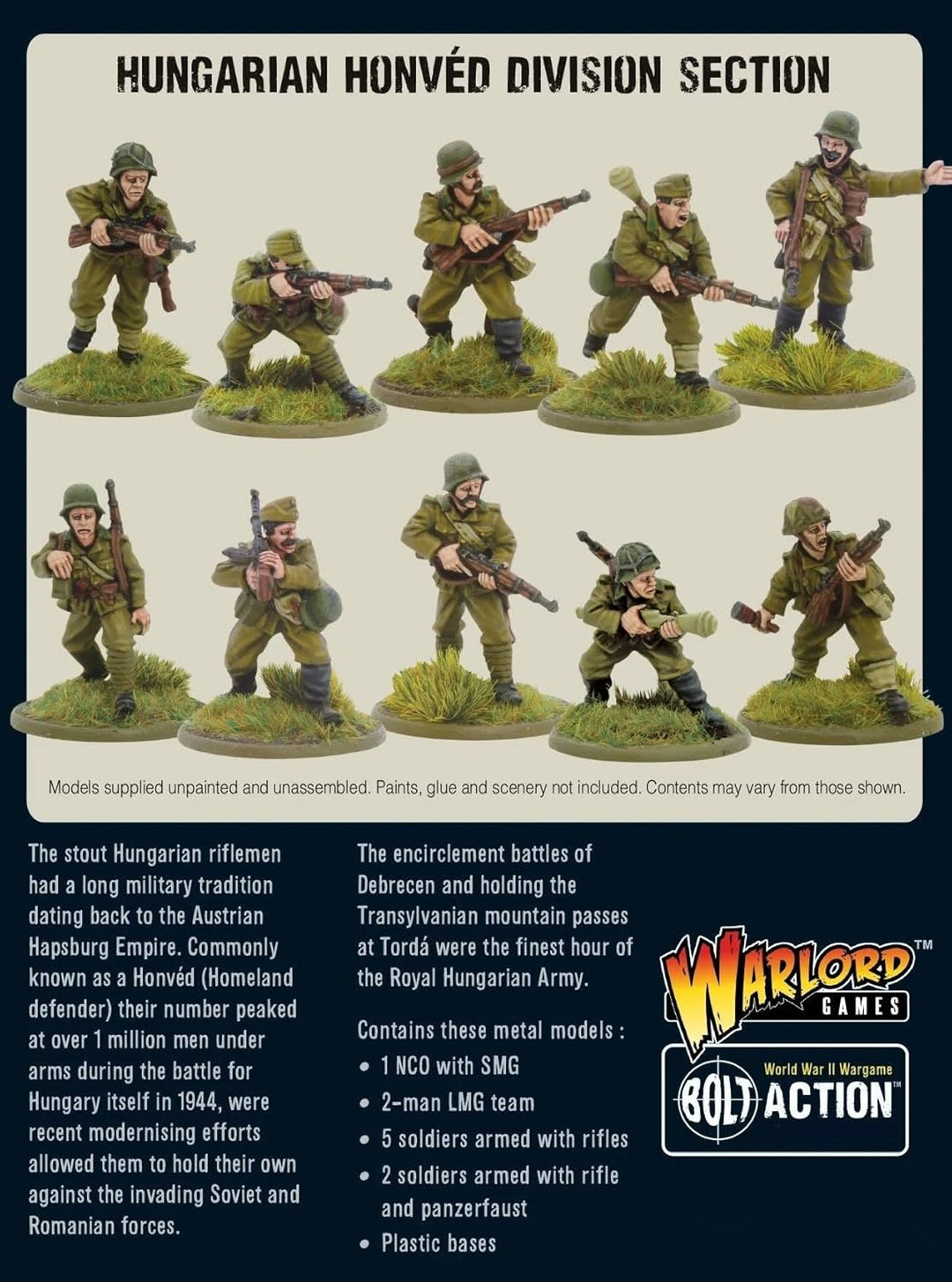 Warlord Games Bolt Action Hungarian Honvéd Division Section