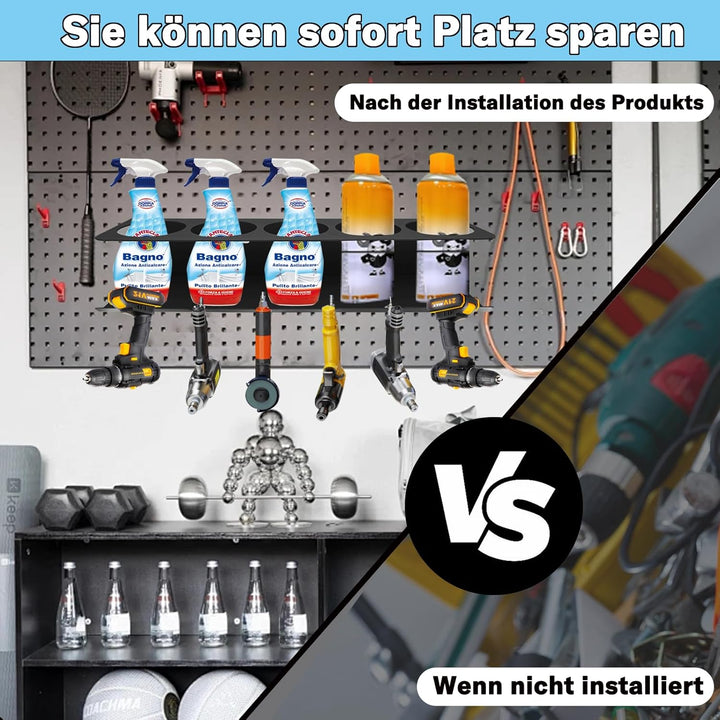 2PCS Dosenhalter für Sprühflaschen,Spraydosenhalter,Sprühdosenhalter,Werkstatt Halterung für Garage