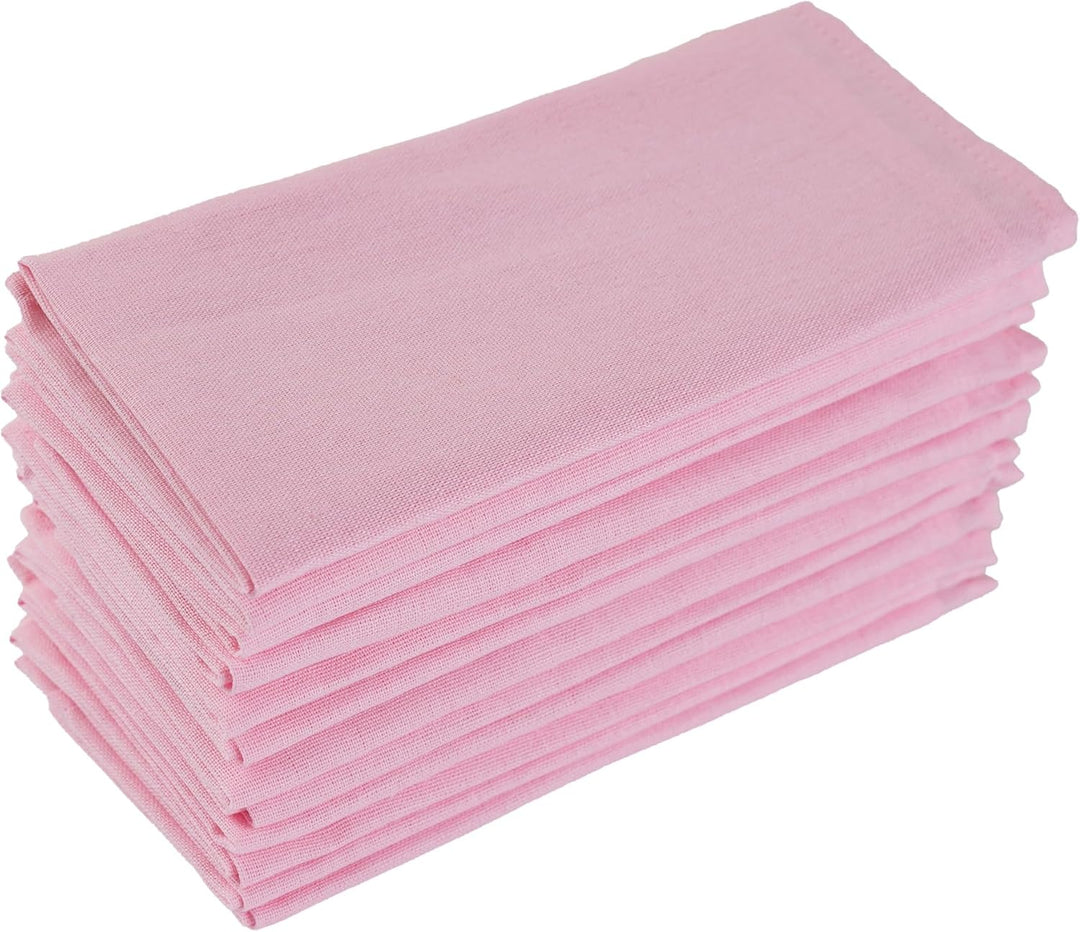 weich Polyester -Leinen gemischt Abendessen Cloth Servietten, 12 Stück (40 x 40 cm), für Veranstaltu