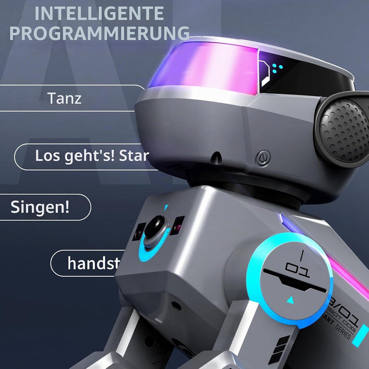 X-Verse RC Roboter Hund für Kinder Ferngesteuerter Spielzeug, Sprach und Interagieren, Programmierba