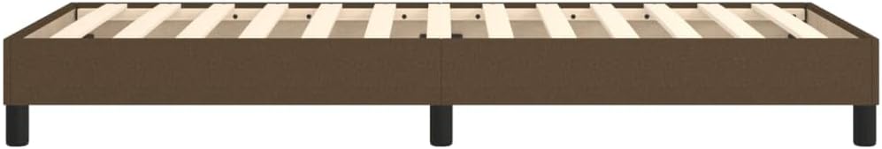 vidaXL Boxspringbettgestell Dunkelbraun 80x200 cm Stoff Dunkelbraun 25 cm/ 80 x 200 cm, Dunkelbraun