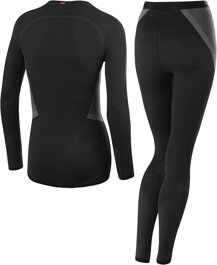 Löffler Damen W Set Long Transtex® Warm Hybrid Underwear Set 40-42 Schwarz, 40-42 Schwarz