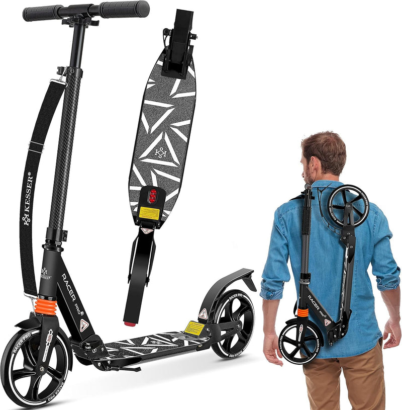 KESSER® Cityroller Scooter 205mm Räder PU Big Wheel - Pro-S Tretroller mit Doppel Federung, City-Rol