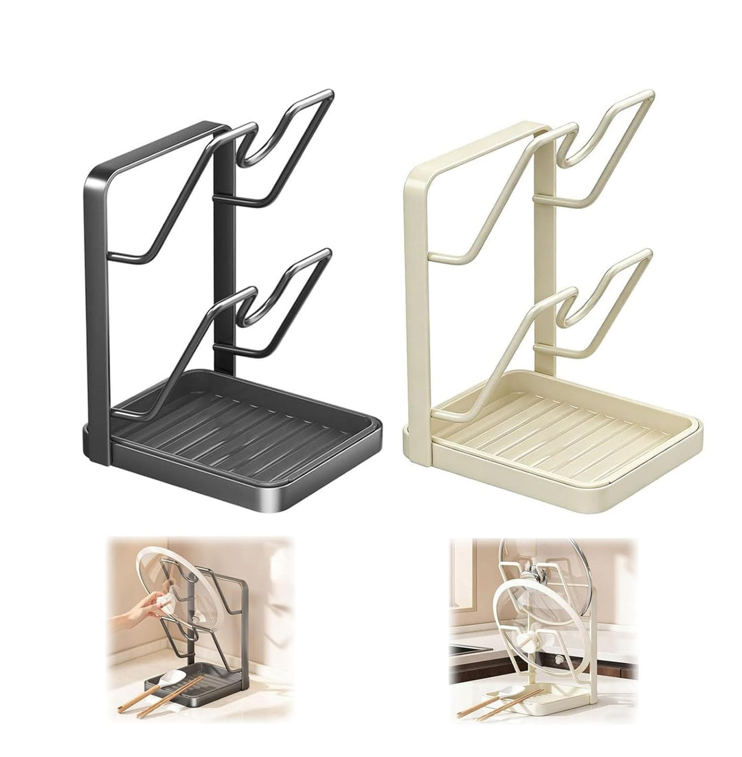 Topfdeckelhalter 2 Stück Topfdeckel Organizer, Löffelablage Deckelhalter Organizer Küche Schubladen,