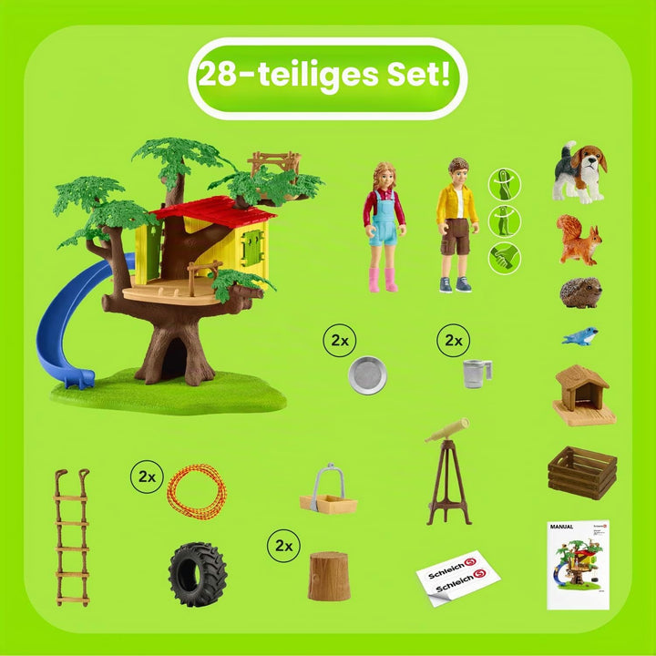 Schleich Farm World 42408 Adventure tree house Single Standardverpackung, Single Standardverpackung