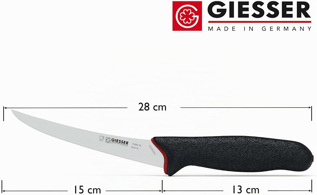 Giesser seit 1776 - Made in Germany - Ausbeinmesser rutschfest PrimeLine, 15 cm Klinge sehr flexibel