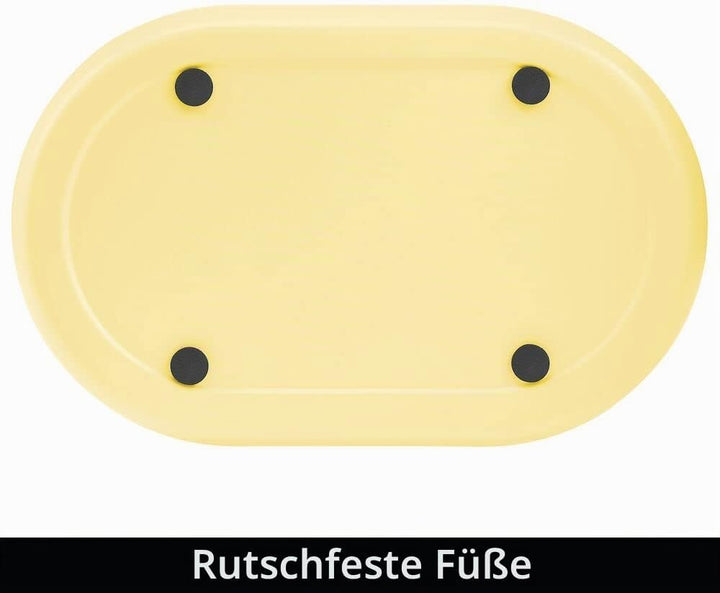 mDesign praktischer Mülleimer – ovaler Abfalleimer für Bad, Büro und Küche mit ausreichend Platz für